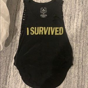 Black band Trunk LTD gently worn t shirt.